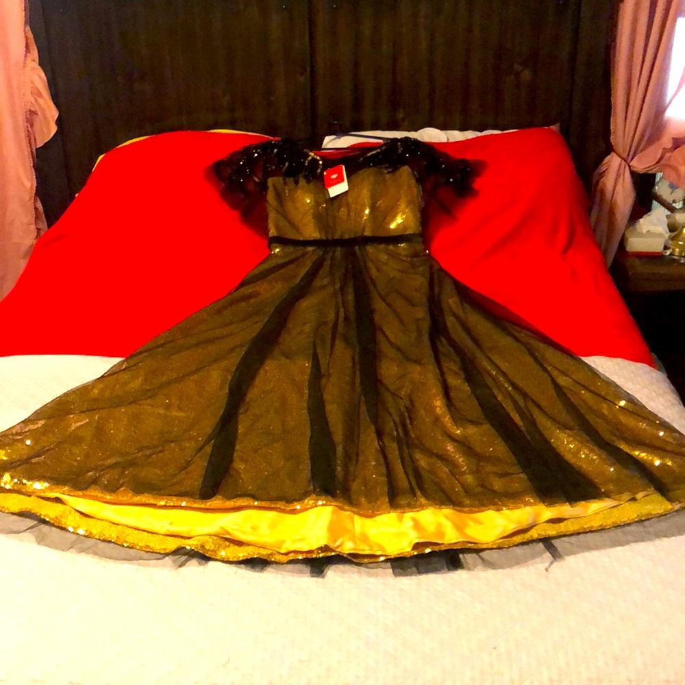 Beautiful Women’s Special Occasions Dress by JJ’S House of Fashion Gold